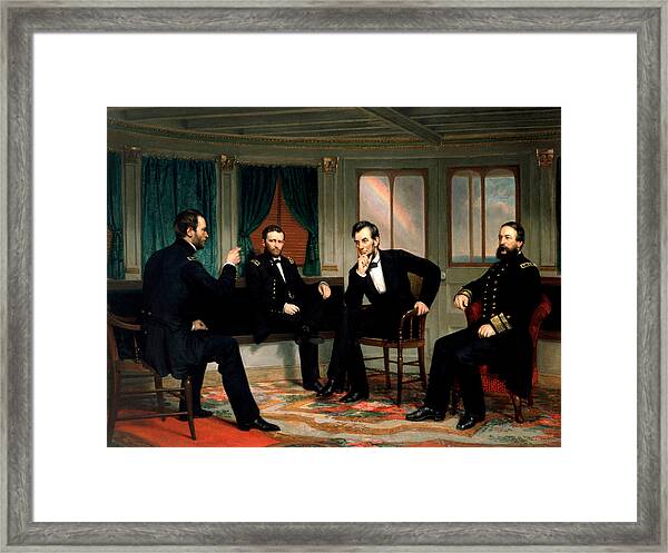 Abraham Lincoln The Peacemakers Civil War Painting Quality Canvas Fine Art Print 